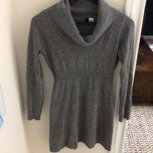 Grey sweater dress